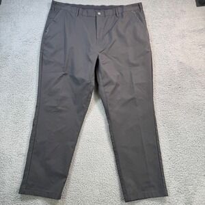 Jack Archer Pants‎ Mens 38x27 Gray Jetsetter Polyester Flat Front Casual Dress